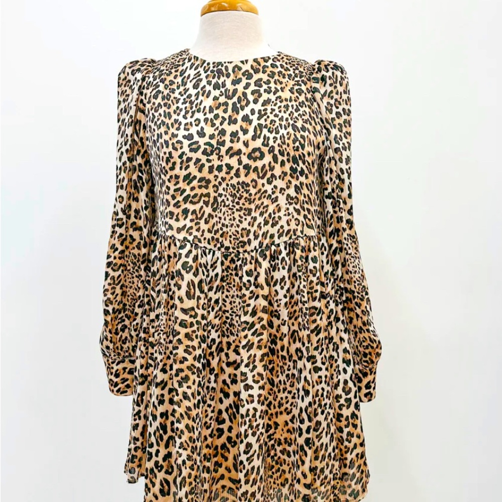 Never worn, new without tags, TCEC leopard print dress